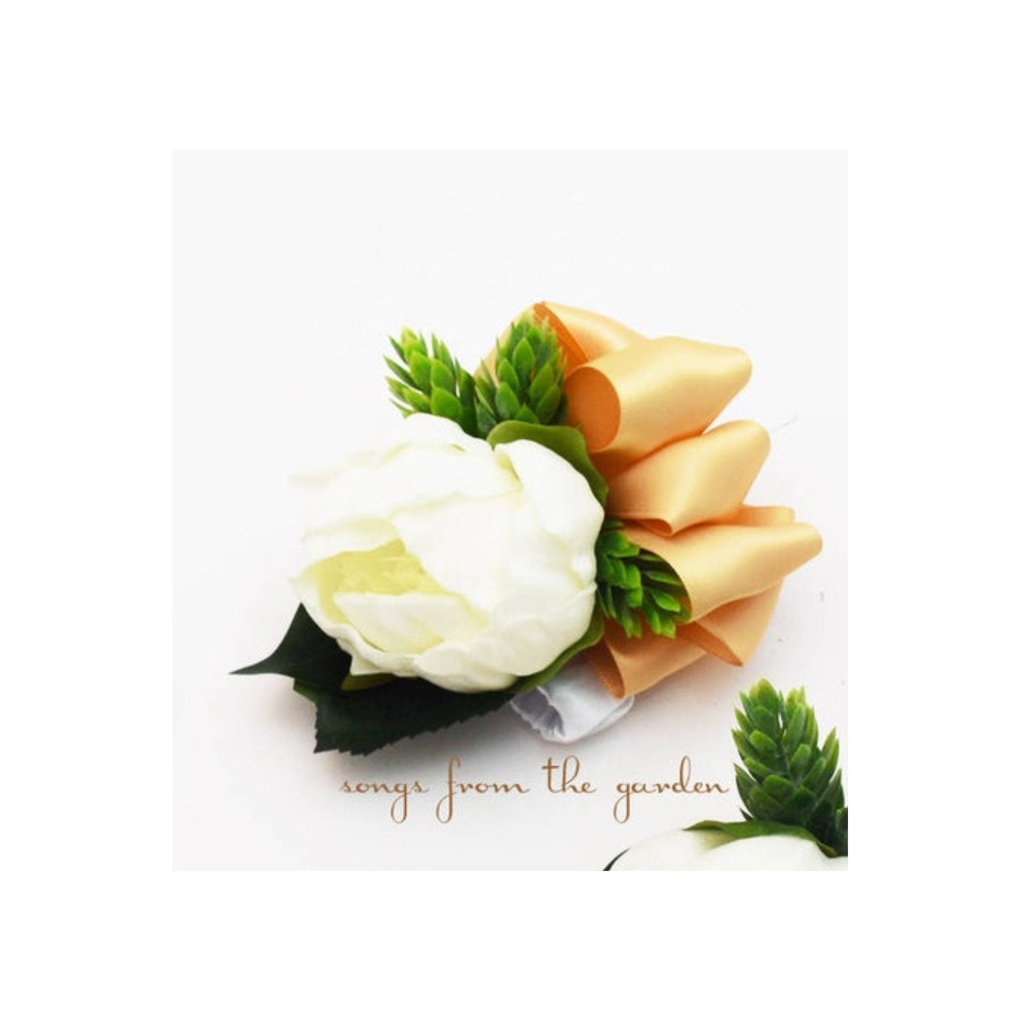 Eucalyptus Cascade Bridal Bouquet - Hops Real Touch Orchids White Peonies Roses - Add a Groom's Boutonniere Bridesmaids & More