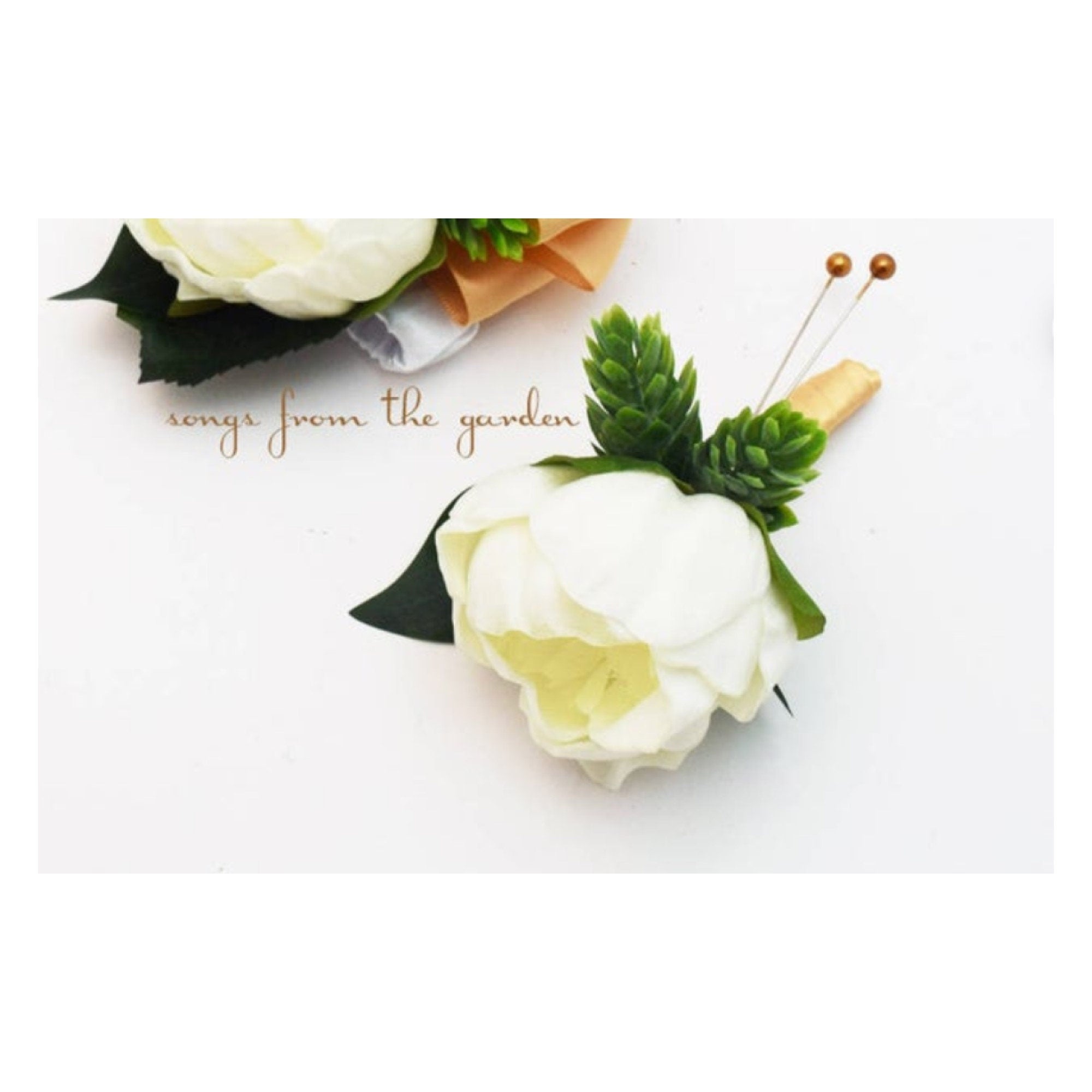 Eucalyptus Cascade Bridal Bouquet - Hops Real Touch Orchids White Peonies Roses - Add a Groom's Boutonniere Bridesmaids & More
