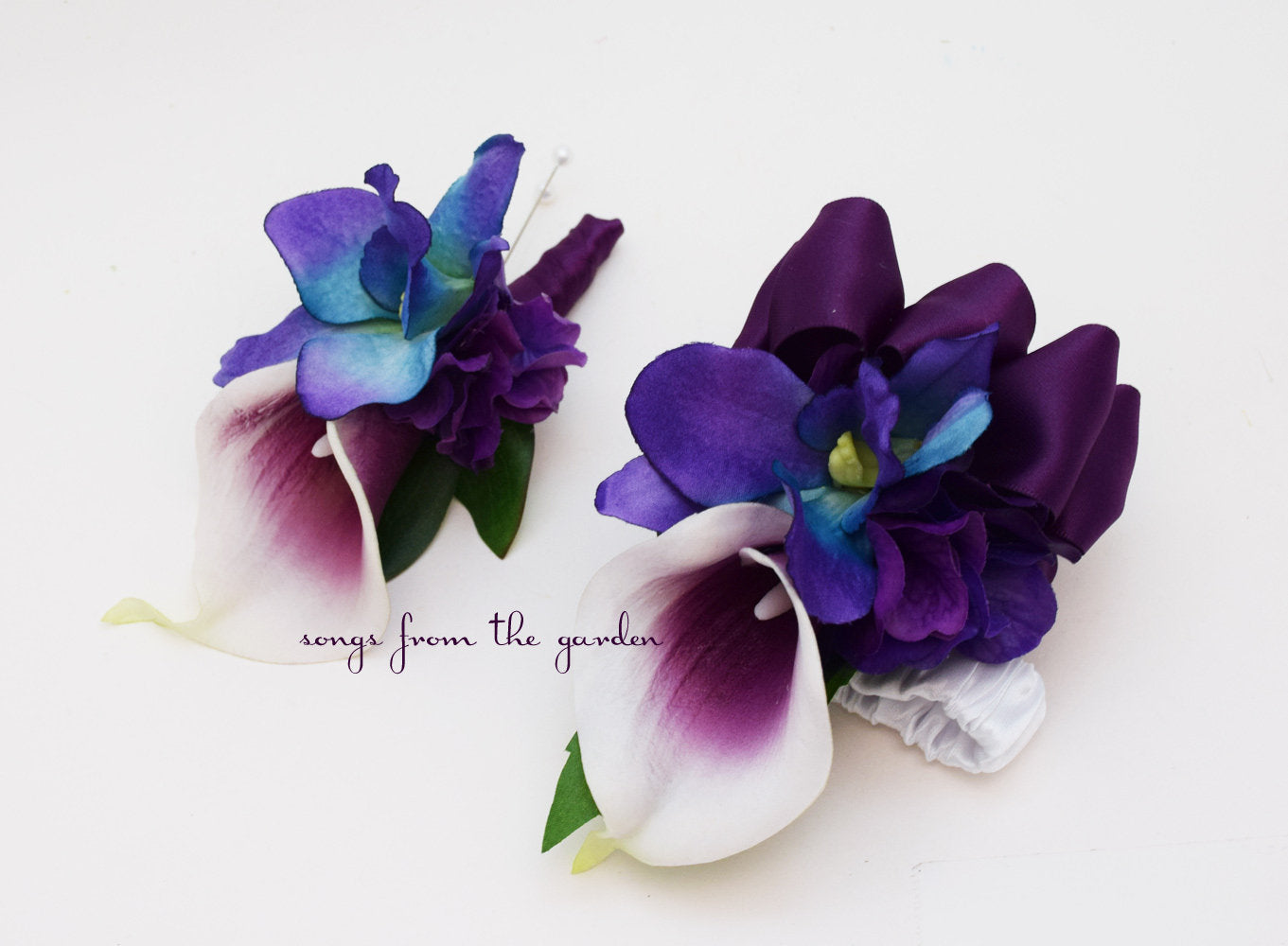 Blooming Wildflower Garland Atco Florist: Blue Violet Flowers
