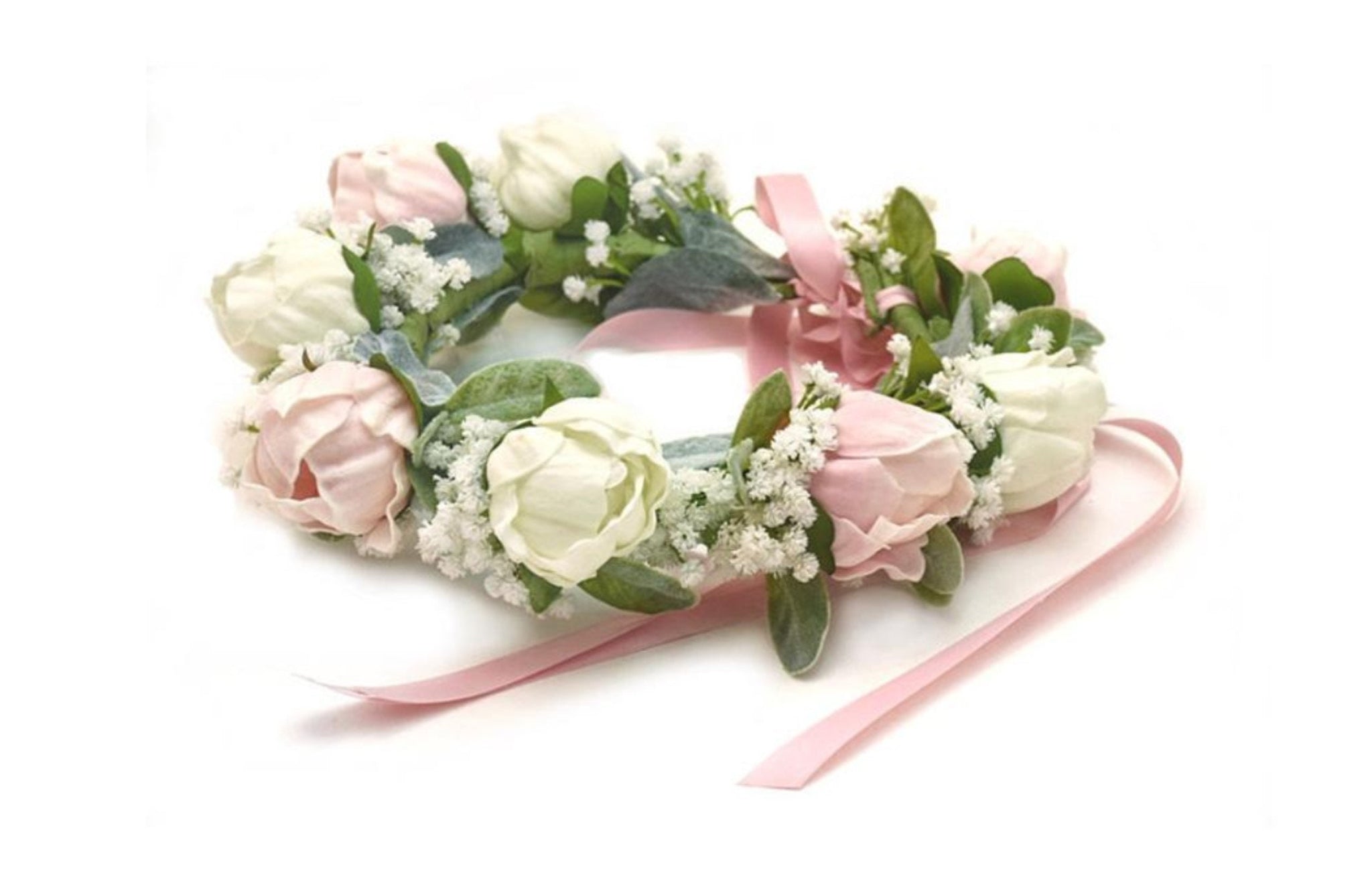 Pink White Peonies & Roses Bridal Prom Bouquet Eucalyptus Greenery - Add Groom Boutonniere Wedding Arch Flowers Centerpiece Corsage More!